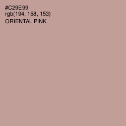 #C29E99 - Oriental Pink Color Image